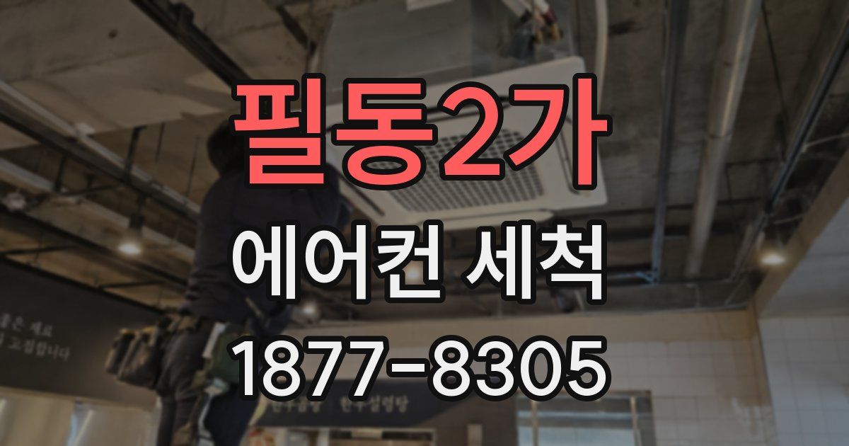 필동2가 에어컨 세척