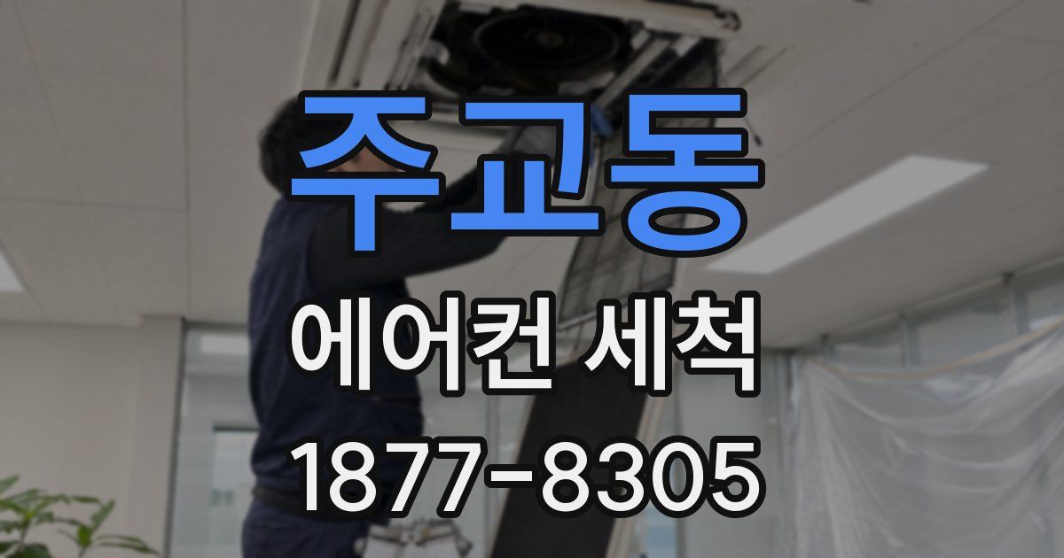 주교동 에어컨 세척
