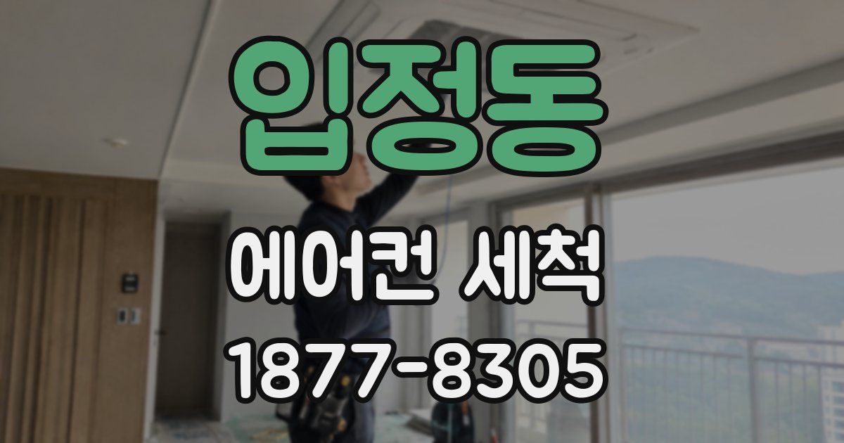 입정동 에어컨 세척