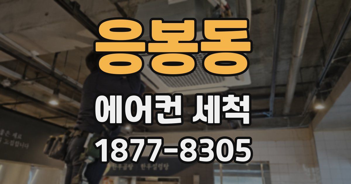 응봉동 에어컨 세척