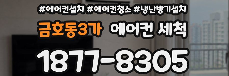 금호동3가 에어컨 세척