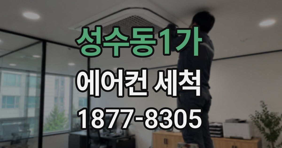 성수동1가 에어컨 세척