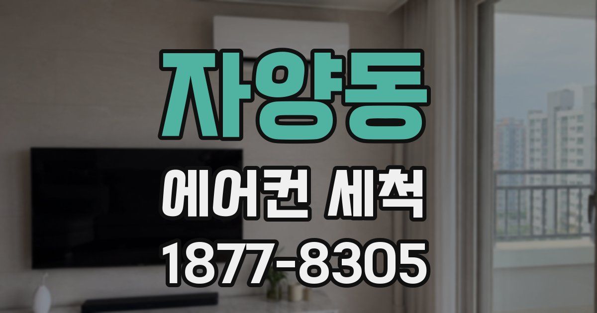 자양동 에어컨 세척