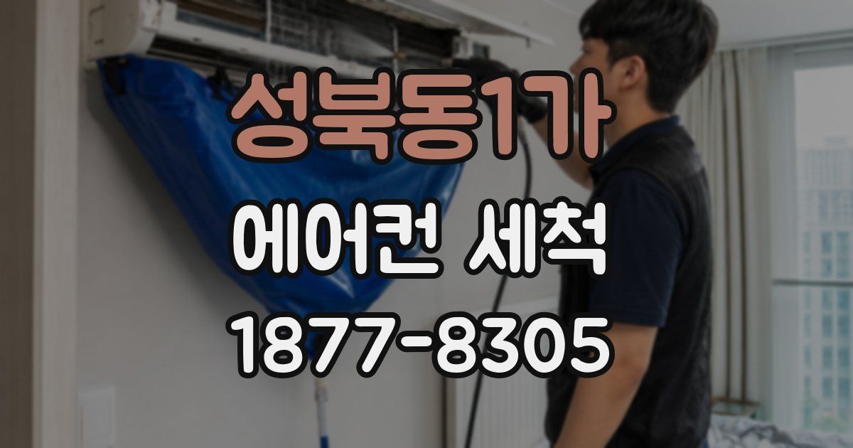 성북동1가 에어컨 세척