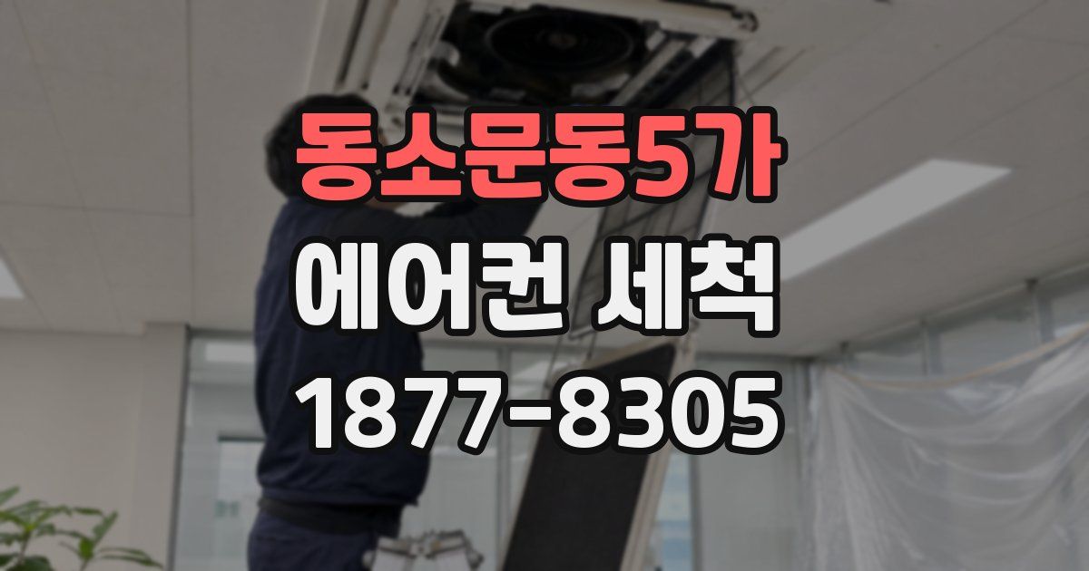 동소문동5가 에어컨 세척