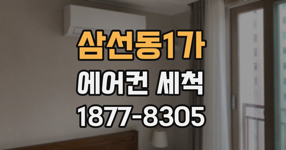 삼선동1가 에어컨 세척