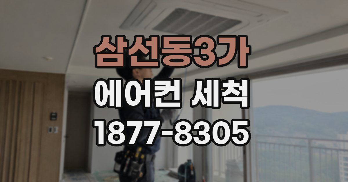 삼선동3가 에어컨 세척
