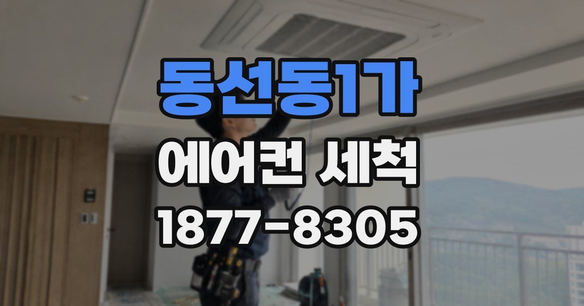동선동1가 에어컨 세척