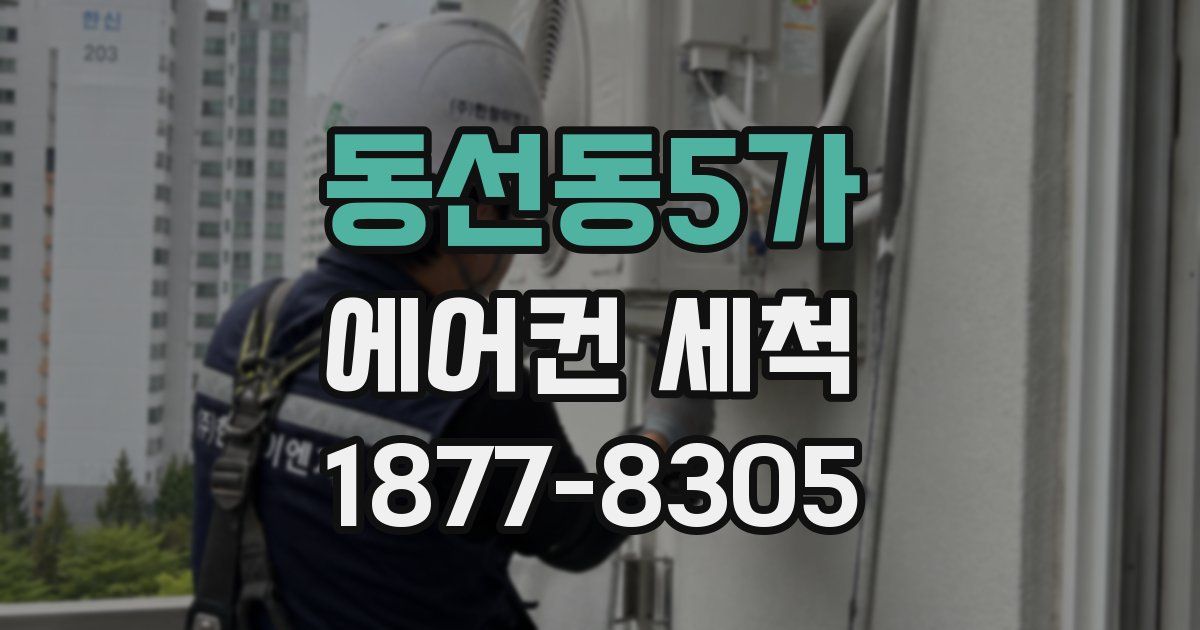 동선동5가 에어컨 세척