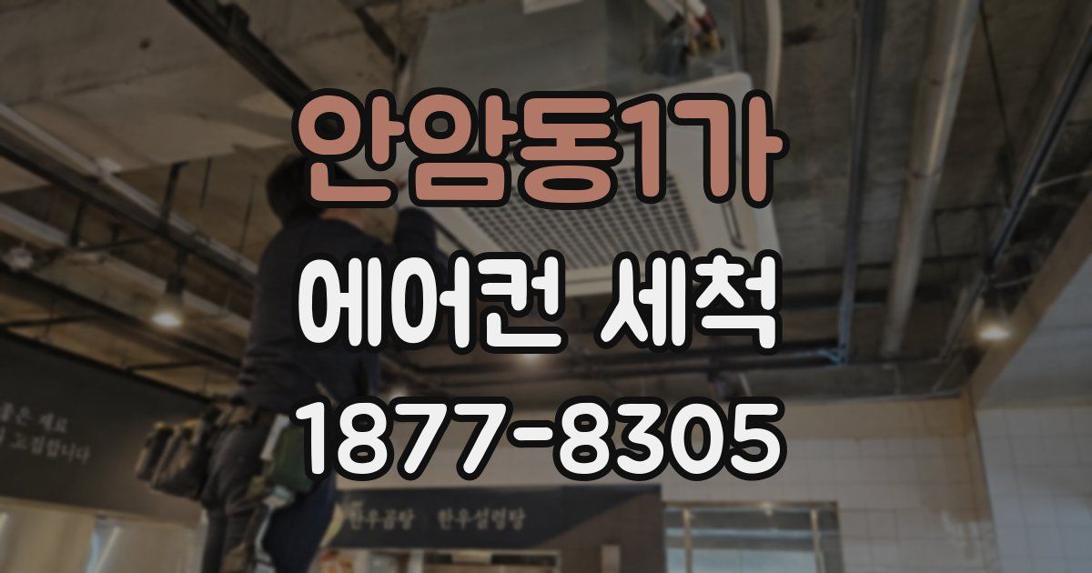 안암동1가 에어컨 세척