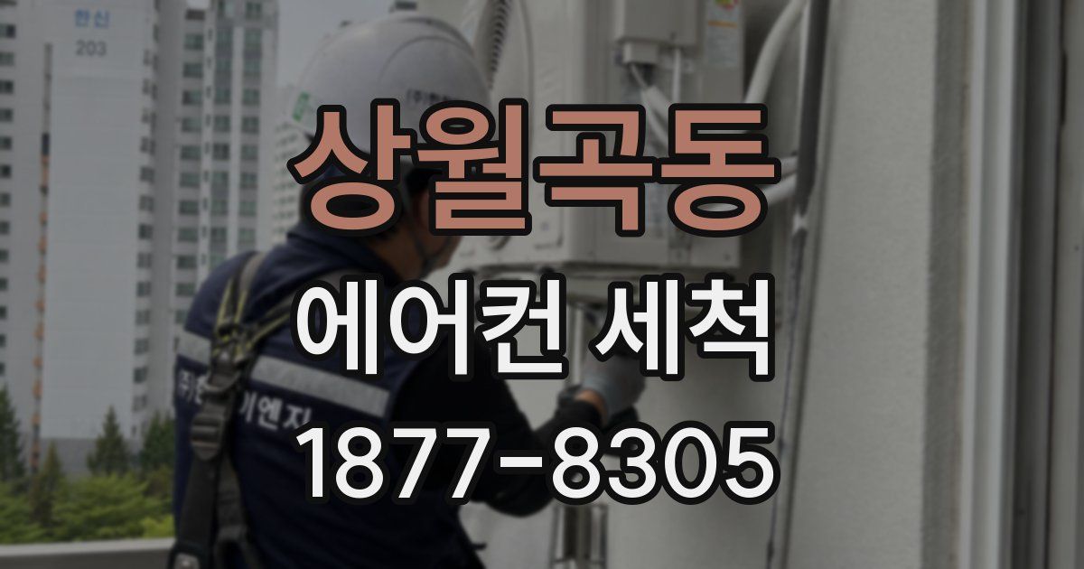 상월곡동 에어컨 세척