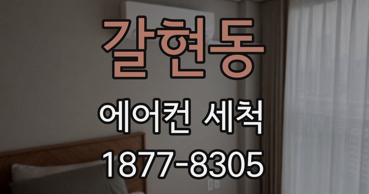 갈현동 에어컨 세척