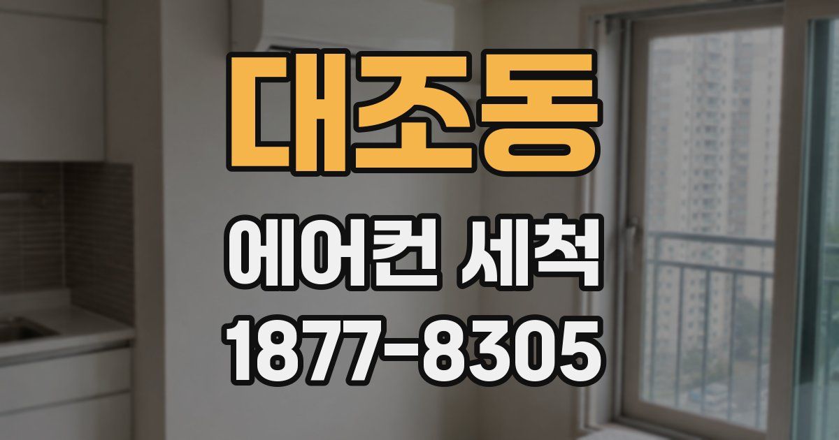 대조동 에어컨 세척