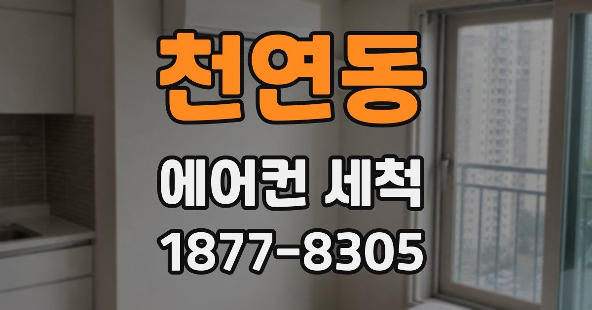 천연동 에어컨 세척