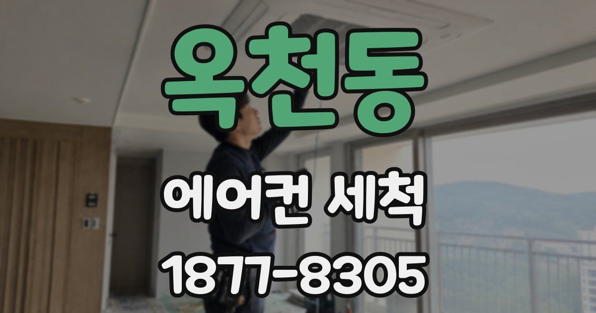 옥천동 에어컨 세척