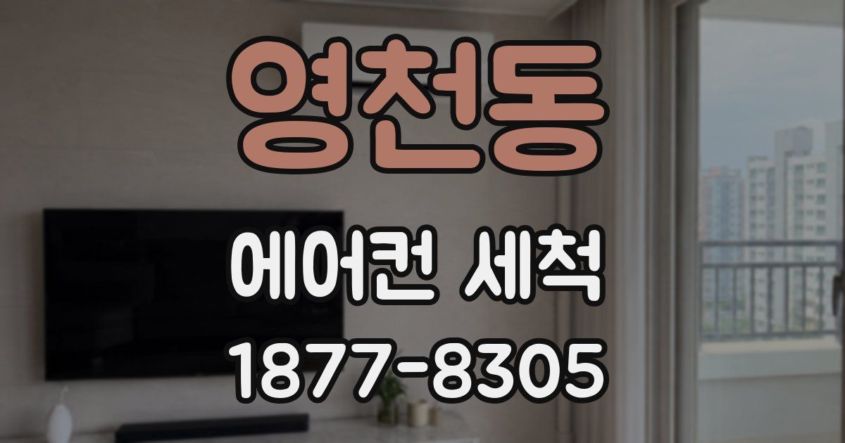 영천동 에어컨 세척