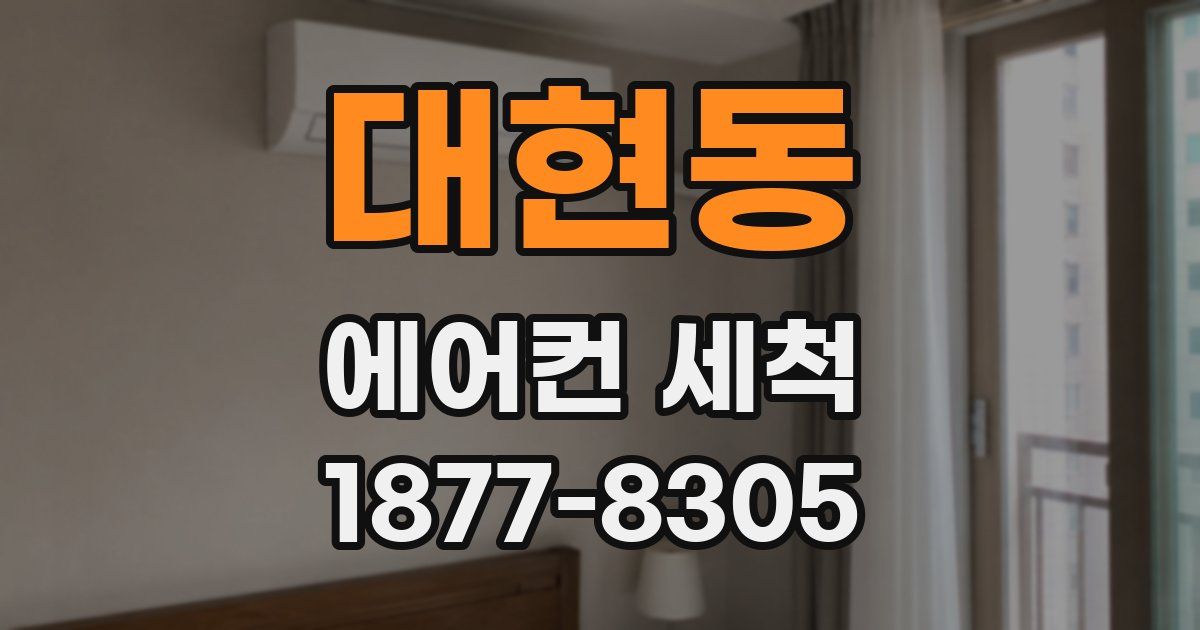 대현동 에어컨 세척