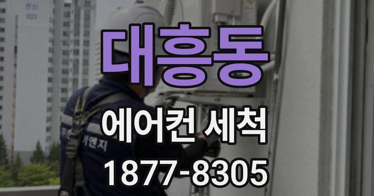 대흥동 에어컨 세척