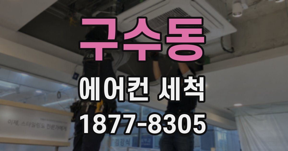 구수동 에어컨 세척
