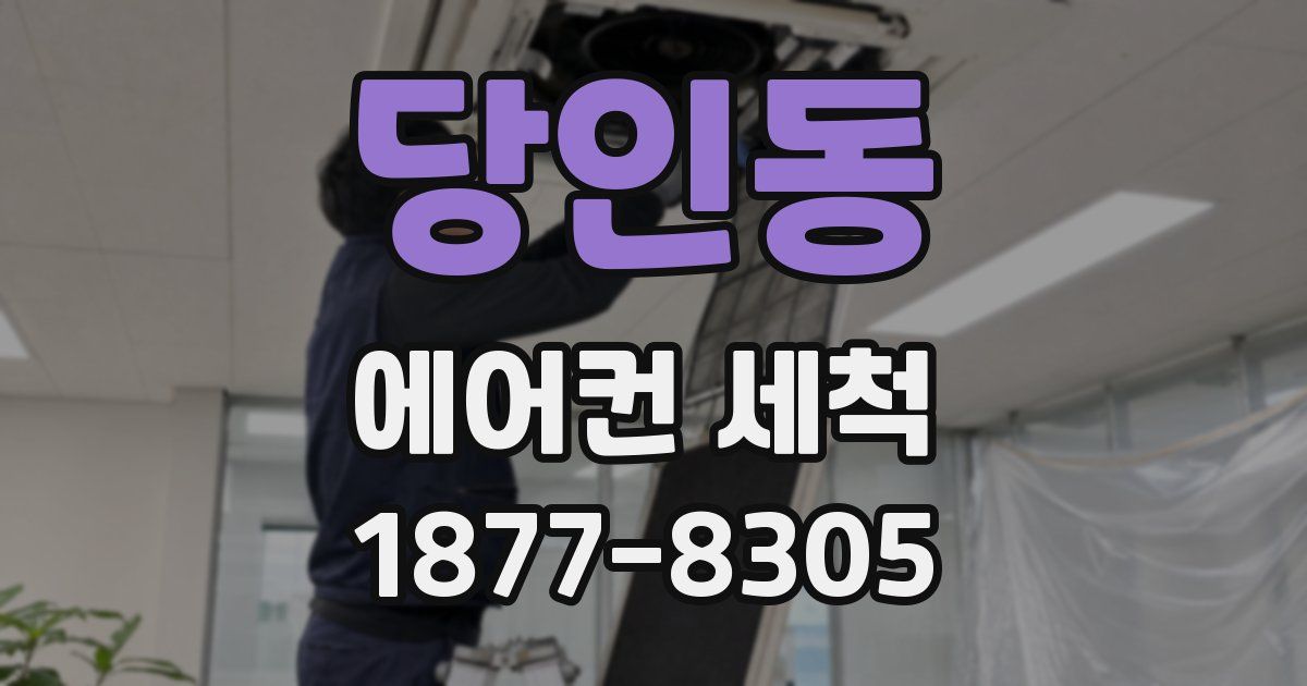 당인동 에어컨 세척