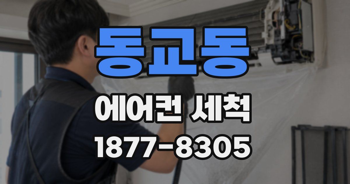 동교동 에어컨 세척