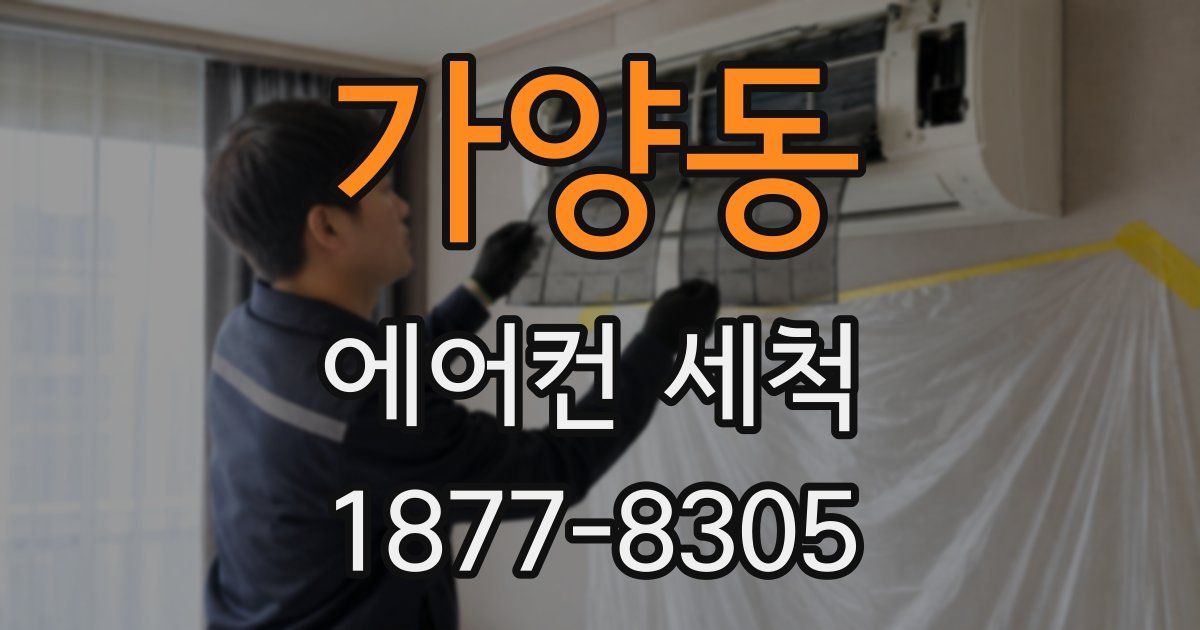 가양동 에어컨 세척