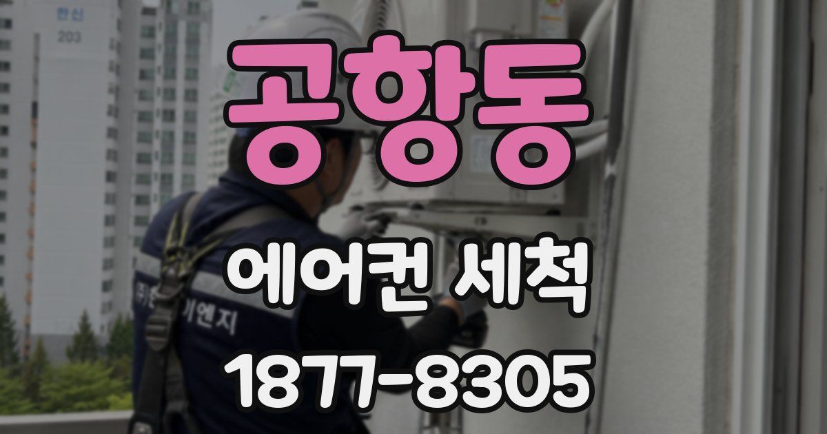 공항동 에어컨 세척