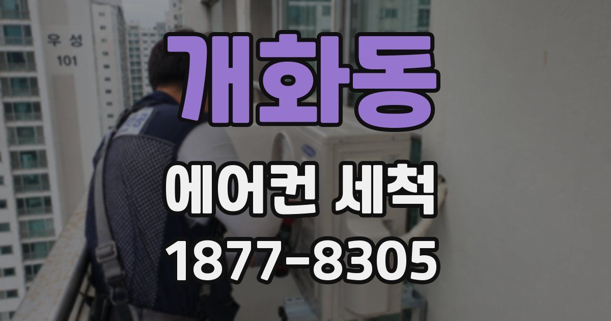 개화동 에어컨 세척