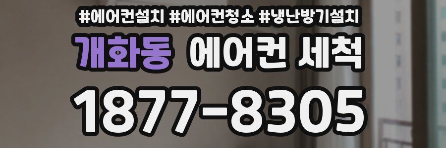 개화동 에어컨 세척