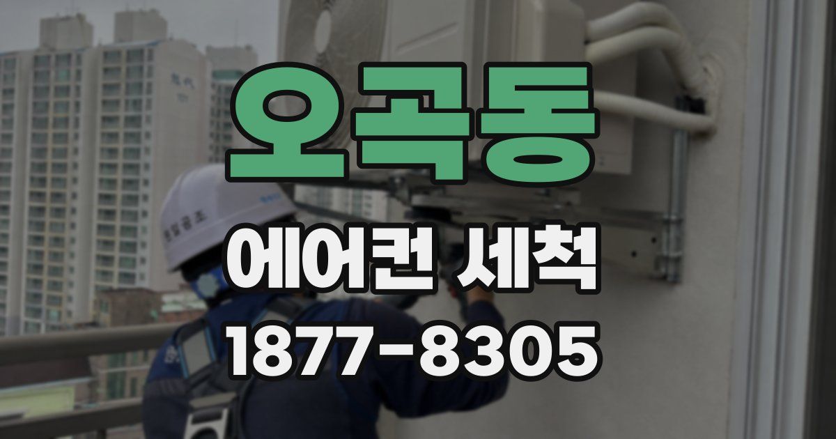 오곡동 에어컨 세척