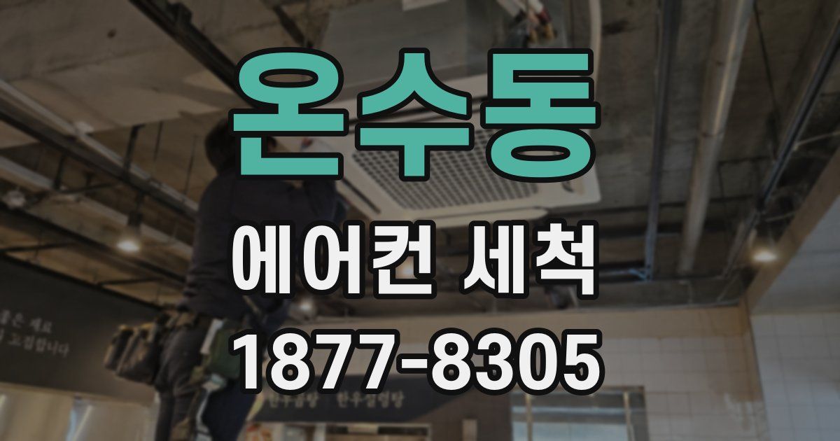 온수동 에어컨 세척