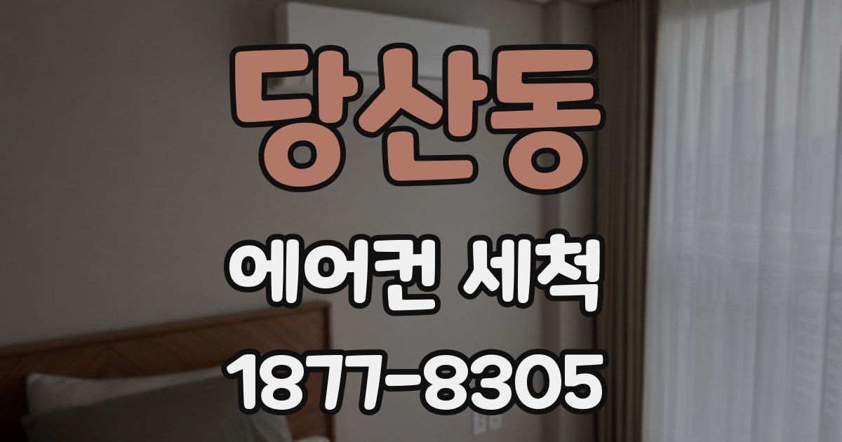 당산동 에어컨 세척