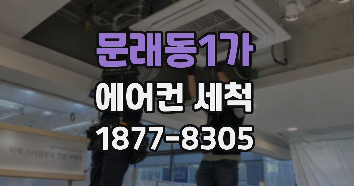 문래동1가 에어컨 세척