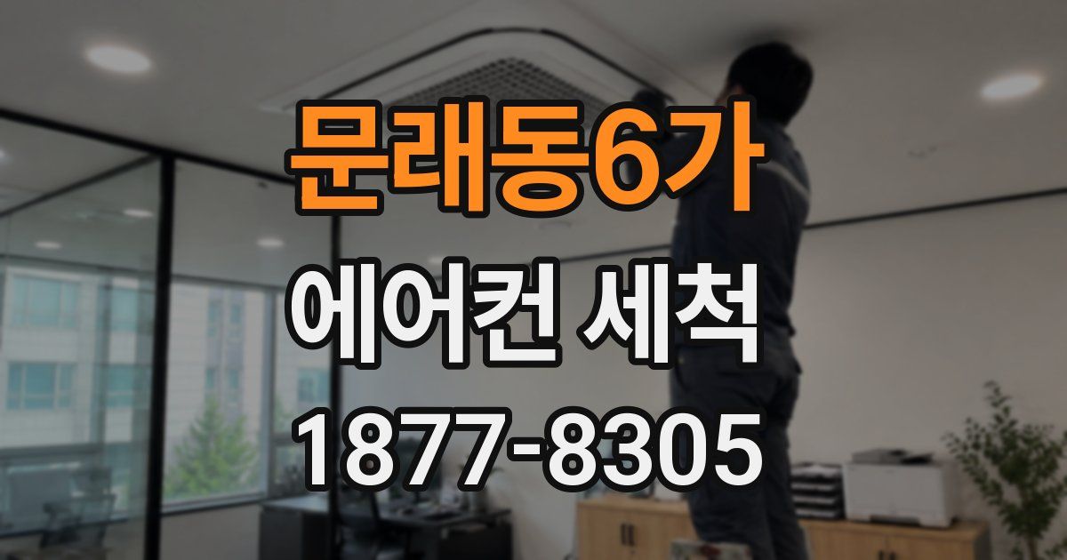문래동6가 에어컨 세척