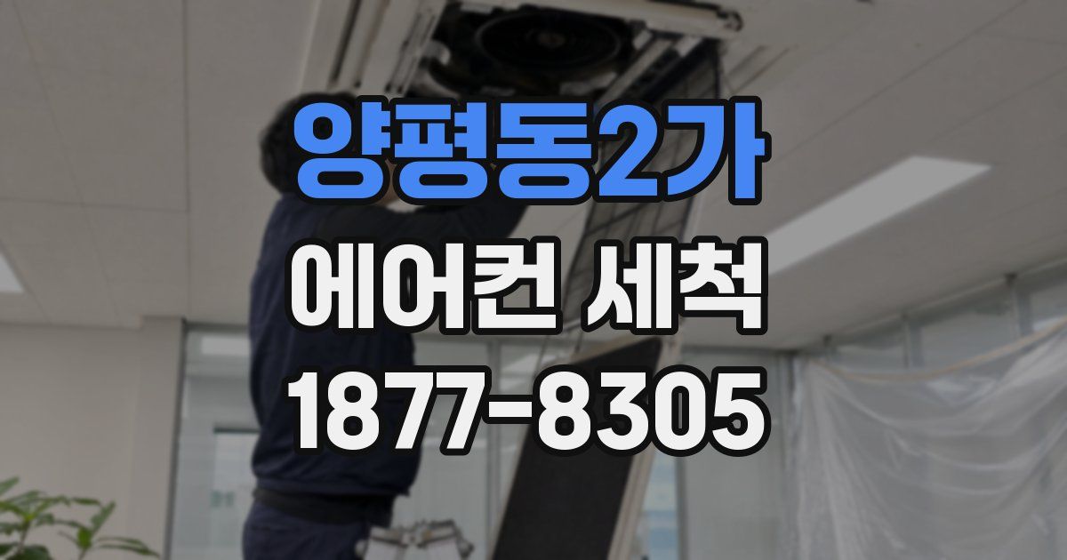 양평동2가 에어컨 세척