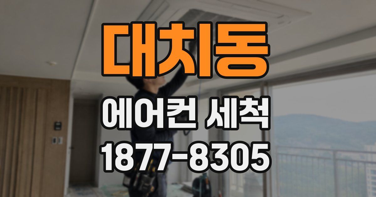 대치동 에어컨 세척