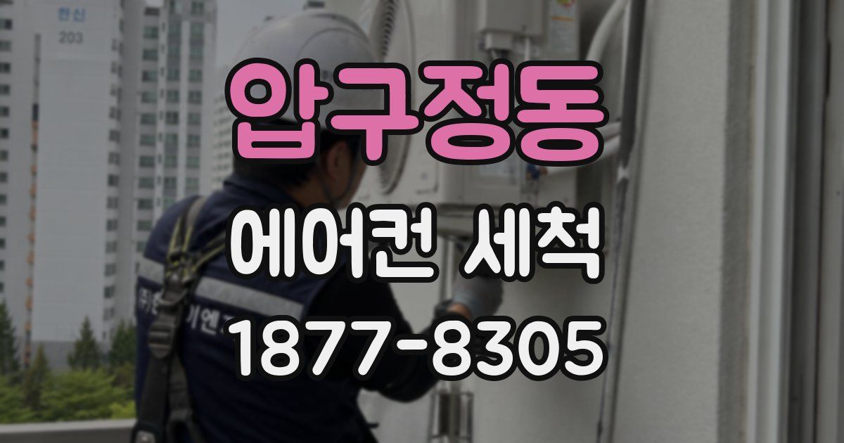 압구정동 에어컨 세척