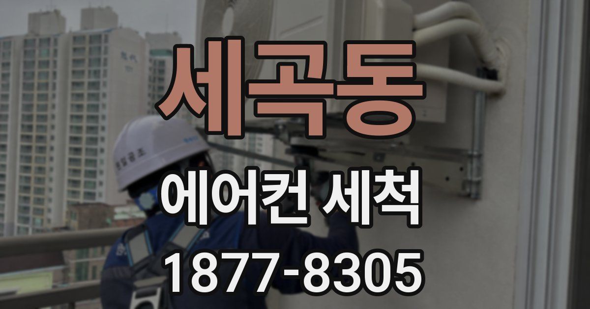 세곡동 에어컨 세척