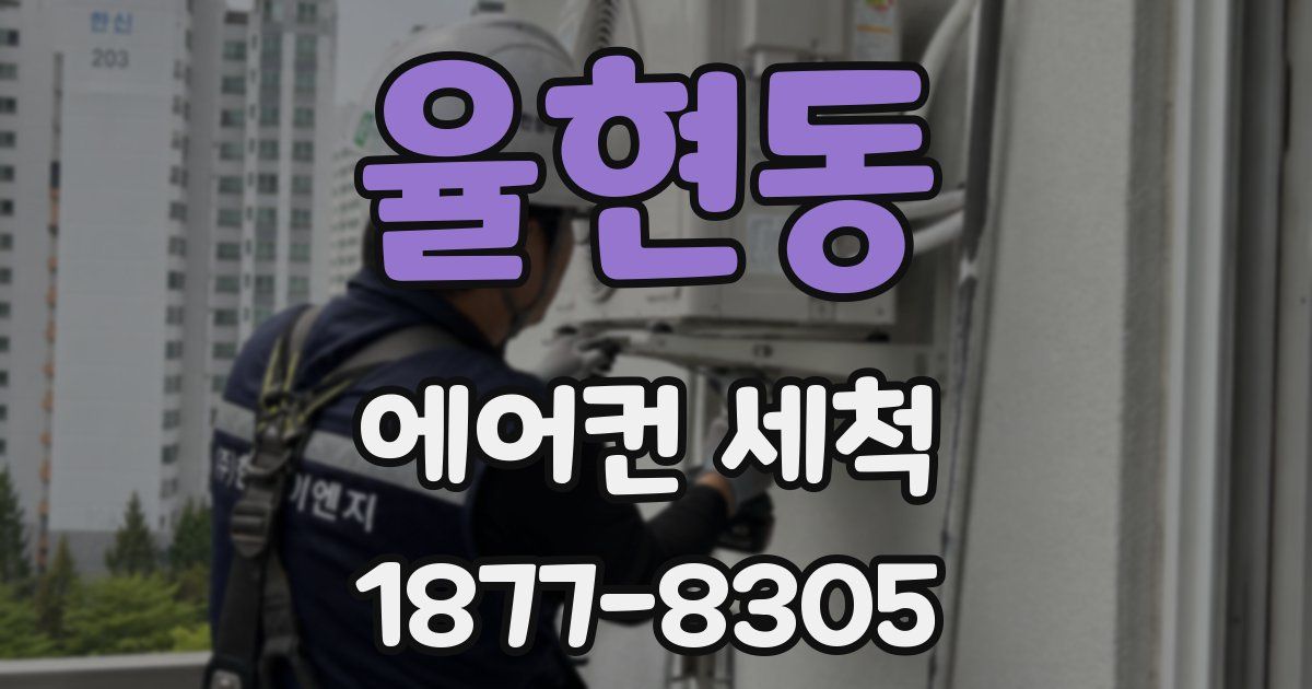 율현동 에어컨 세척