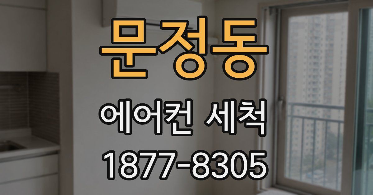 문정동 에어컨 세척
