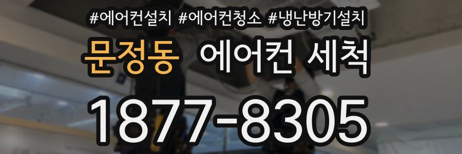 문정동 에어컨 세척