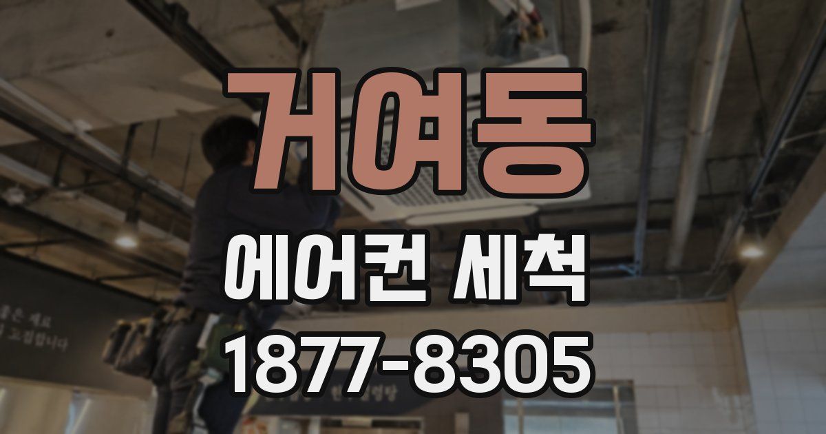 거여동 에어컨 세척