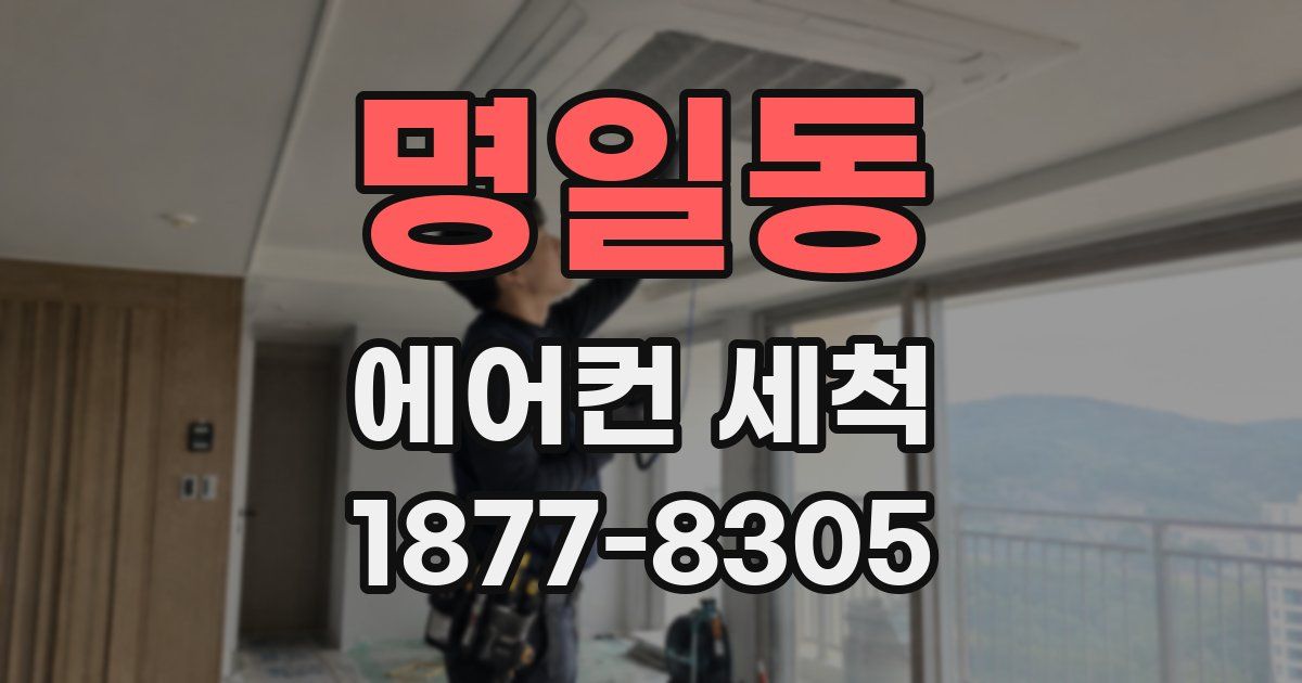 명일동 에어컨 세척