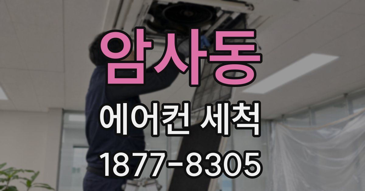 암사동 에어컨 세척