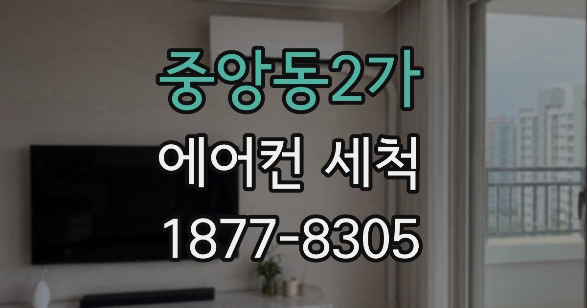 중앙동2가 에어컨 세척