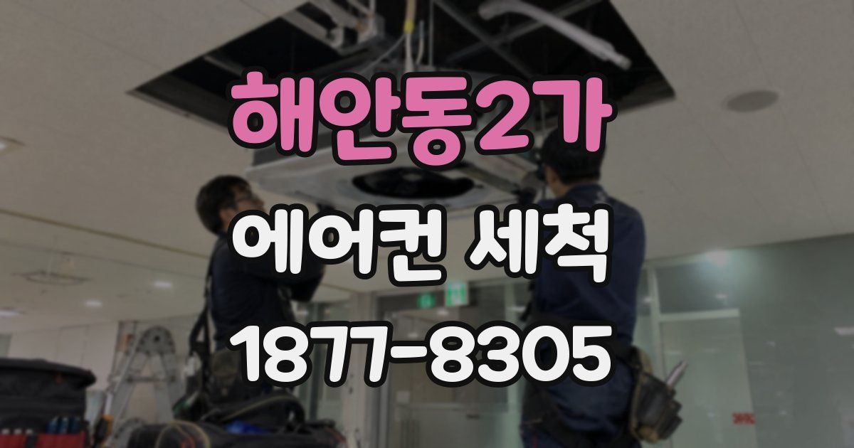 해안동2가 에어컨 세척