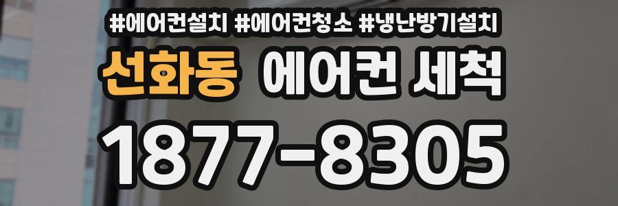 선화동 에어컨 세척