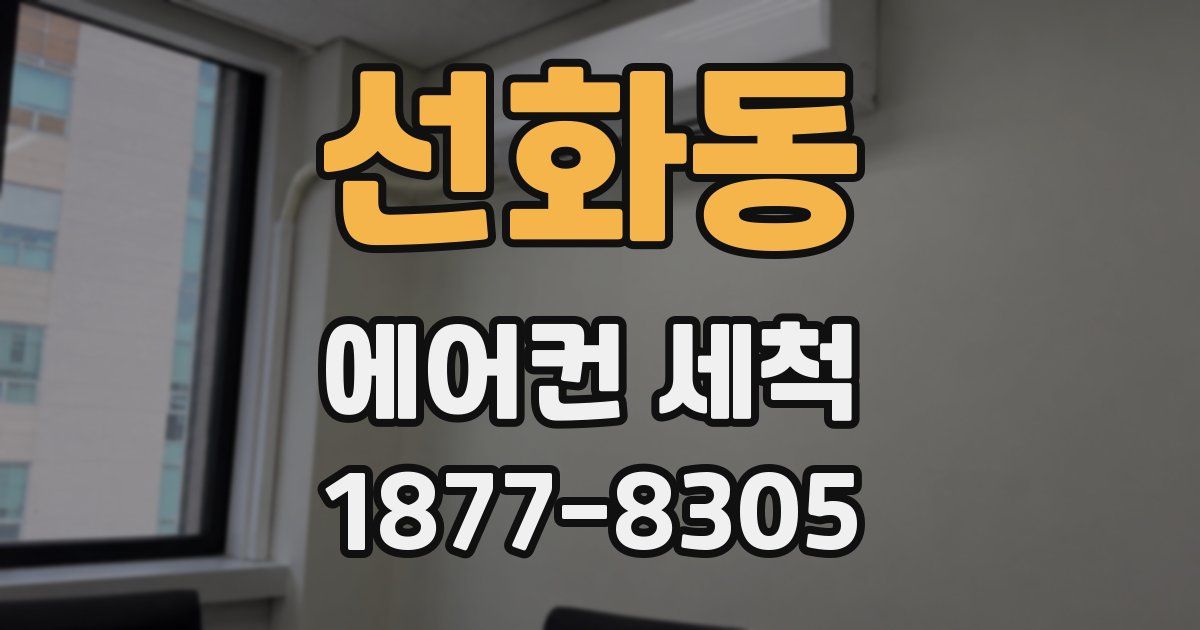 선화동 에어컨 세척