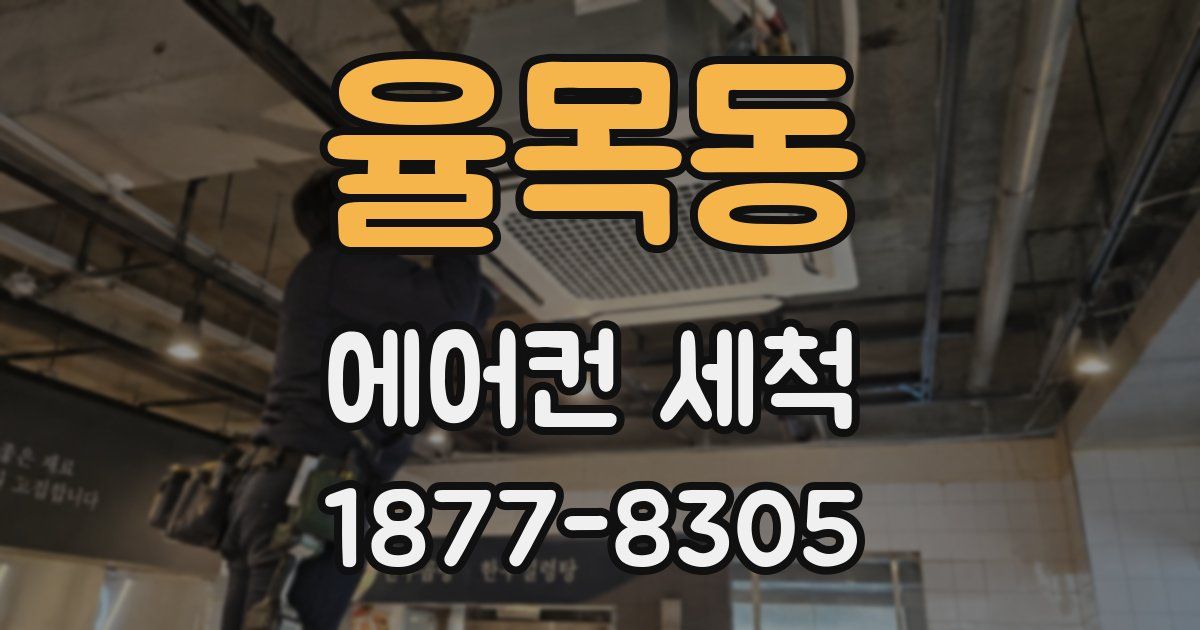 율목동 에어컨 세척