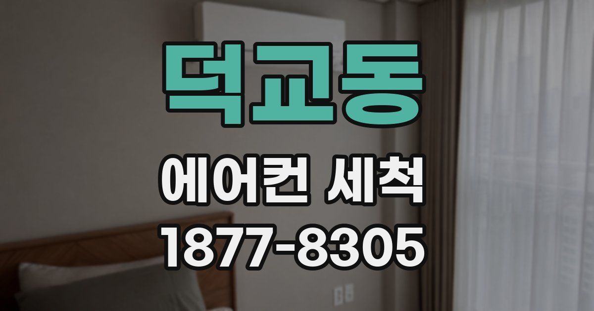 덕교동 에어컨 세척